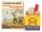 LOT OF 2: DIE CUT CARDBOARD WESTERN AND REMINGTON AMMUNITION DISPLAYS.