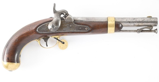 (A) US MODEL 1842 PERCUSSION PISTOL BY H. ASTON.