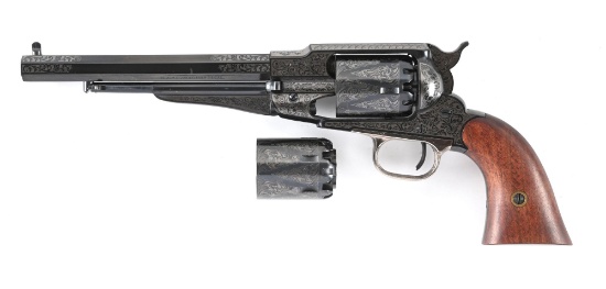 (A) PIETTA MODEL 1858 NEW ARMY MODEL SINGLE ACTION PERCUSSION REVOLVER.