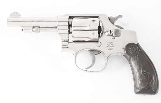 (C) SMITH & WESSON HAND EJECTOR THIRD MODEL DOUBLE ACTION REVOLVER.