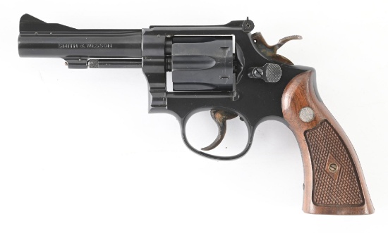 (C) SMITH & WESSON MODEL K-38 COMBAT MASTERPIECE DOUBLE ACTION REVOLVER.