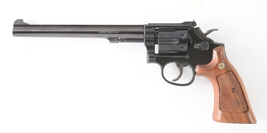 (M) SMITH & WESSON MODEL 17-4 K 22 DOUBLE ACTION REVOLVER WITH BOX.