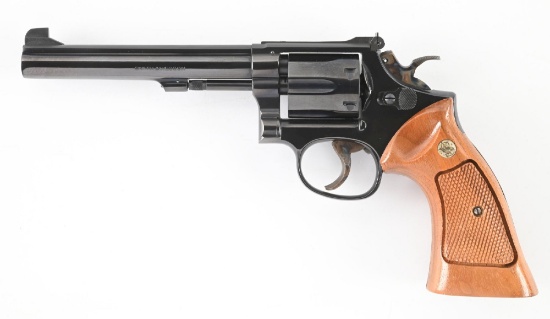 (C) SMITH & WESSON MODEL 14-3 SINGLE ACTION REVOLVER WITH BOX