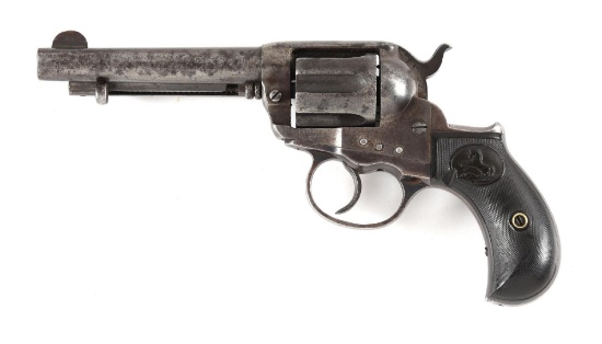 (C) COLT MODEL 1877 LIGHTNING DOUBLE ACTION REVOLVER (1900).