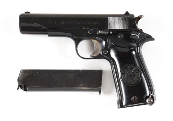 (C) SPANISH AIR FORCE STAR MODEL S .380 ACP SEMI-AUTOMATIC PISTOL WITH BOX.