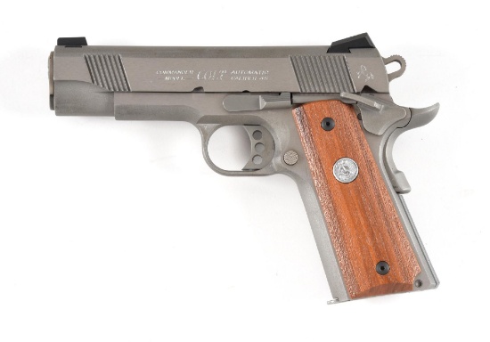 (M) COLT STAINLESS COMBAT COMMANDER .45 ACP SEMI-AUTOMATIC PISTOL.