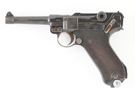 (C) MAUSER "G" DATE 9MM LUGER SEMI-AUTOMATIC PISTOL.