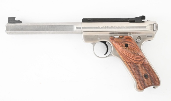 (M) SLAB SIDE RUGER MARK II SEMI-AUTOMATIC TARGET PISTOL
