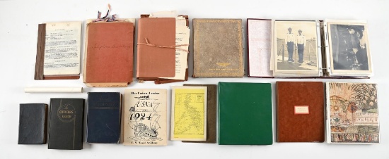 LARGE LOT OF BOOKS, PHOTOS, AND OTHER EPHEMERA FROM ADMIRAL JOHN BALLENTINE.