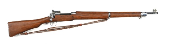 (C) CHROMED PARADE EDDYSTONE U.S. MODEL 1917 BOLT ACTION RIFLE.