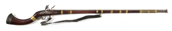 (A) AFGHAN JEZAIL FLINTLOCK MUSKET.