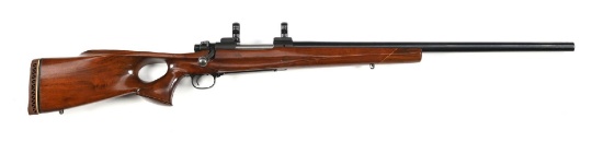 (C) CUSTOM STOCKED WINCHESTER MODEL 70 .225 BOLT ACTION RIFLE.