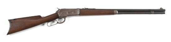 (C) WINCHESTER LIGHTWEIGHT SOLID FRAME MODEL 1886 LEVER ACTION RIFLE.
