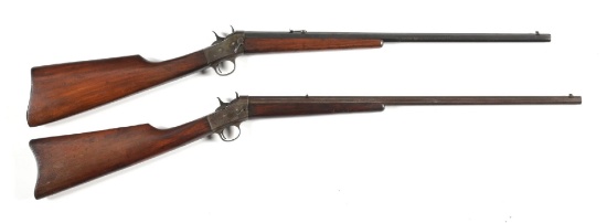 (C) LOT OF TWO: A PAIR OF REMINGTON NO.4 ROLLING BLOCK SINGLE SHOT RIFLES.