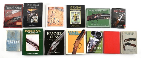 LOT OF 13: REFERENCE BOOKS ON ENGLISH DOUBLE GUNS.