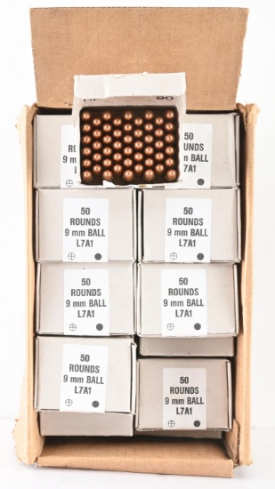 LOT OF APPROXIMATELY 2400 ROUNDS OF AUSTRIAN L7 A1 SUBMACHINE GUN AMMUNITION