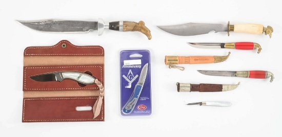 LOT OF 7: SOUVENIR KNIVES.