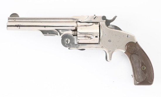(A) SMITH & WESSON 1ST MODEL BABY RUSSIAN SINGLE ACTION REVOLVER.