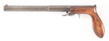 (A) H.J. HALE PERCUSSION UNDERHAMMER SINGLE SHOT TARGET PISTOL.