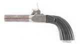 (A) ENGRAVED BELGIAN SINGLE SHOT PERCUSSION PISTOL