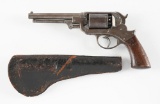 (A) STARR ARMS MODEL 1858 DOUBLE ACTION NAVY PERCUSSION REVOLVER.