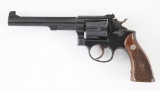 (C) SMITH & WESSON K38 MASTERPIECE PRE MODEL 14 DOUBLE ACTION REVOLVER (1949).