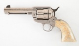(M) ENGRAVED CIMARRON FRONTIER SINGLE ACTION REVOLVER.