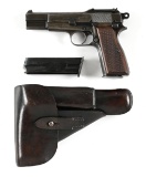 (C) WWII GERMAN FN HI POWER SEMI-AUTOMATIC PISTOL WITH HOLSTER.