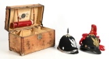 LOT OF 2: US ARMY DRESS HELMETS.