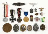 LARGE LOT OF WW2 ERA GERMAN MEDALS.