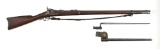 (A) EARLY SECOND YEAR SPRINGFIELD MODEL 1873 TRAPDOOR RIFLE WITH BAYONET.
