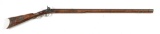 (A) J. CRADOCK STAMPED PERCUSSION KENTUCKY RIFLE.