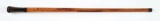 ANTIQUE GADGET SWORD CANE WITH ENGRAVED BLADE.