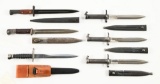 LOT OF SIX BAYONETS.