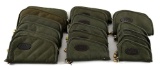 LARGE LOT OF QUILTED HEAVY DUTY ZIPPERED HANDGUN CASES.