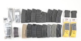 LARGE LOT OF MIXED CAPACITY MIXED MAKER AR-15 MAGAZINES