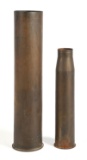 LOT OF 2: US AND GERMAN WWII SHELLS.
