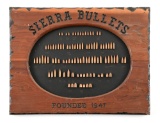 SIERRA BULLETS ADVERTISING BOARD.