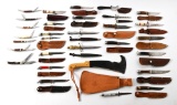 LARGE LOT OF MISCELLANEOUS FIXED BLADE AND FOLDING KNIVES.