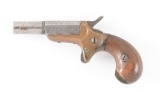(A) SCARCE ETHAN ALLEN SINGLE SHOT SIDE SWING DERRINGER.