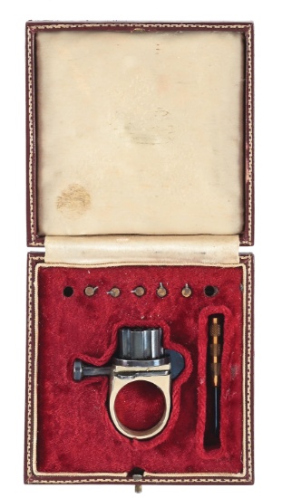 (A) HIGHLY DESIRABLE CASED RING GUN IN 2MM PINFIRE. | Guns & Military ...