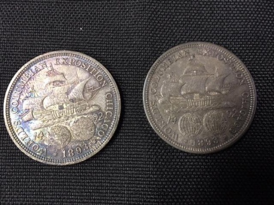 1893 Worlds Columbian Exposition Half Dollars