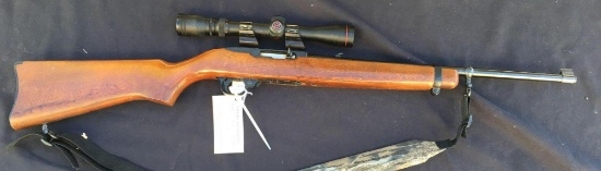 Ruger 10/22 .22 caliber with 3x9 Simmons scope and see-through mounts