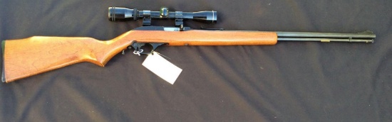 Marlin Model 60 .22 Cal LH only semi auto with tasco scope and see through mounts
