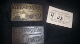 2 Winchester Belt Buckles