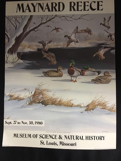 Museum of Science & Natural History St. Louis, MO Poster for Maynard Reece exhibit