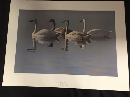 Family of Swans by Gary Moss