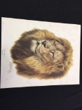 Lion Head By Guy Coheleach