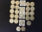 23 Kenedy Half Dollars 40% Silver Clad and 2 1964 Silver Kennedy Half Dollars