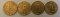4-1908 St. Gaudens $20 Gold Coins